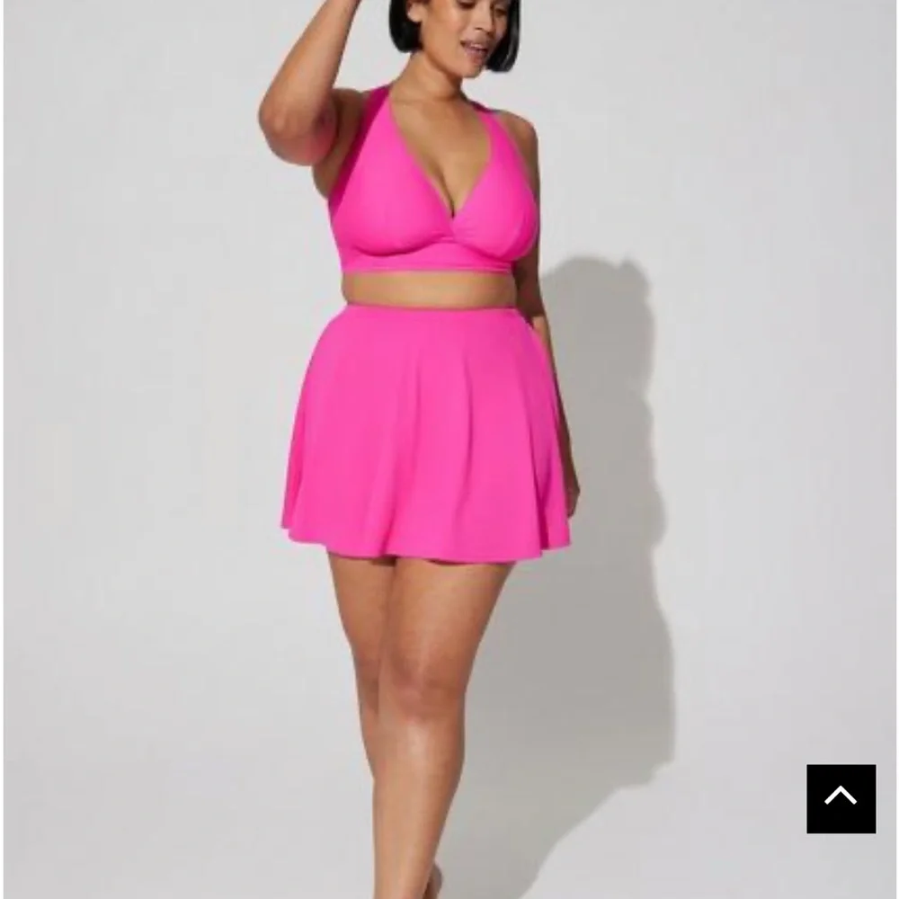 Torrid Pink Swim Skirt with Pockets 🌟 2x - Picture 2 of 2